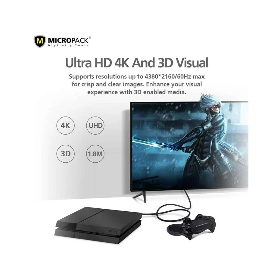 Micropack HDMI Male to Male HDMI Cable