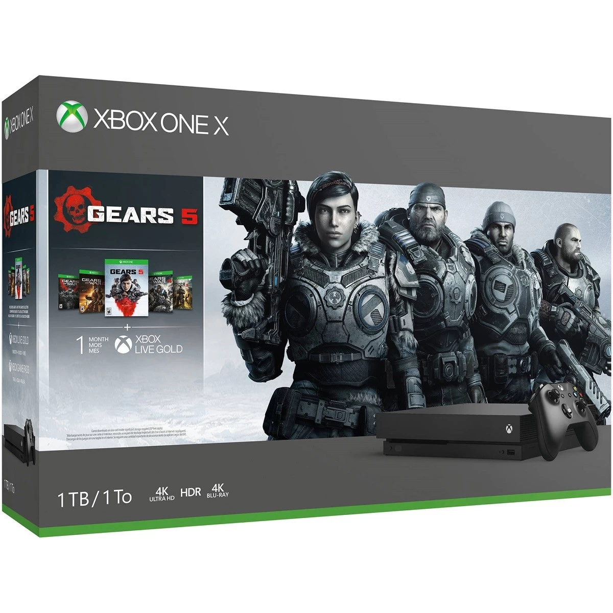 Xbox Microsoft One X Gaming Console in BD