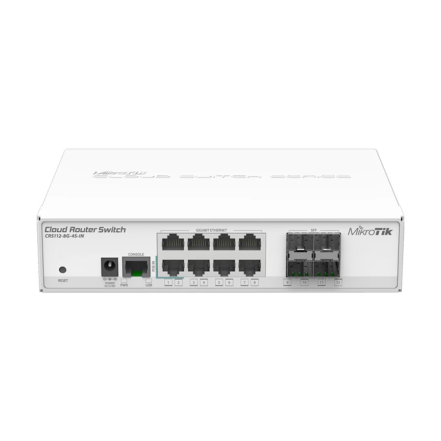 Mikrotik CRS112-8G-4S-IN Network Switch