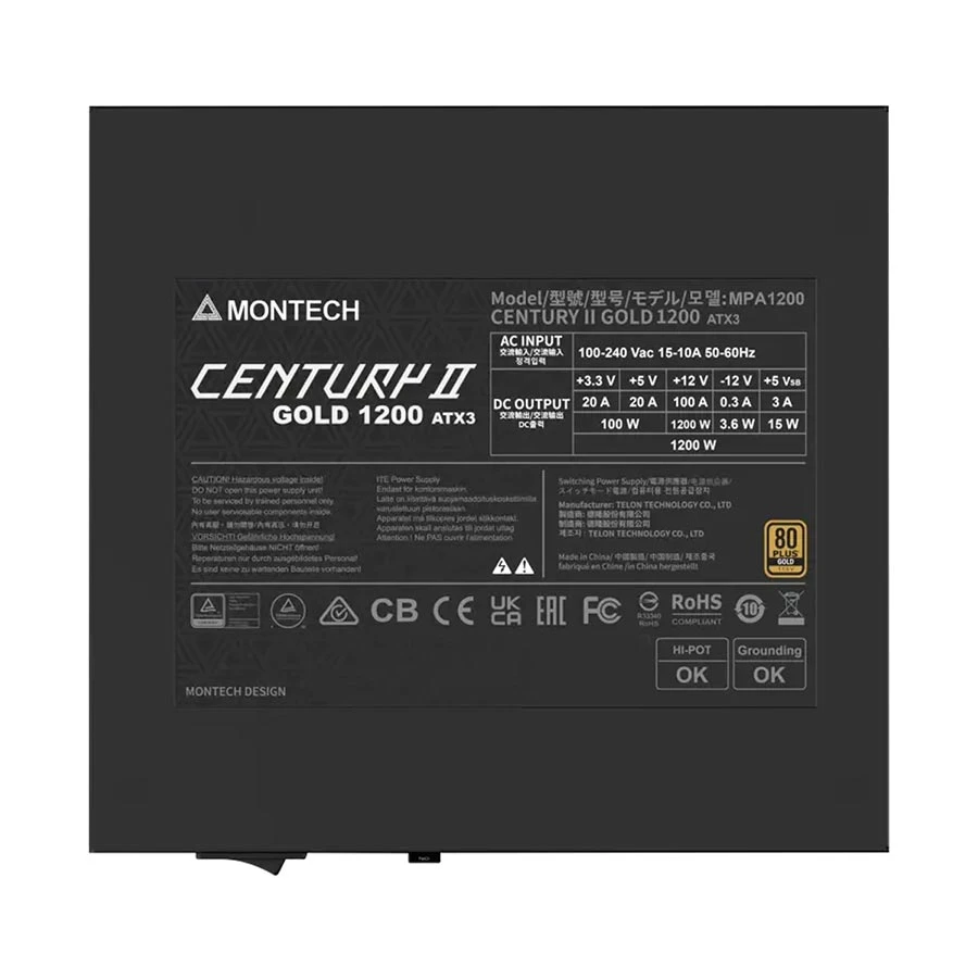 Montech Century II Power Supply
