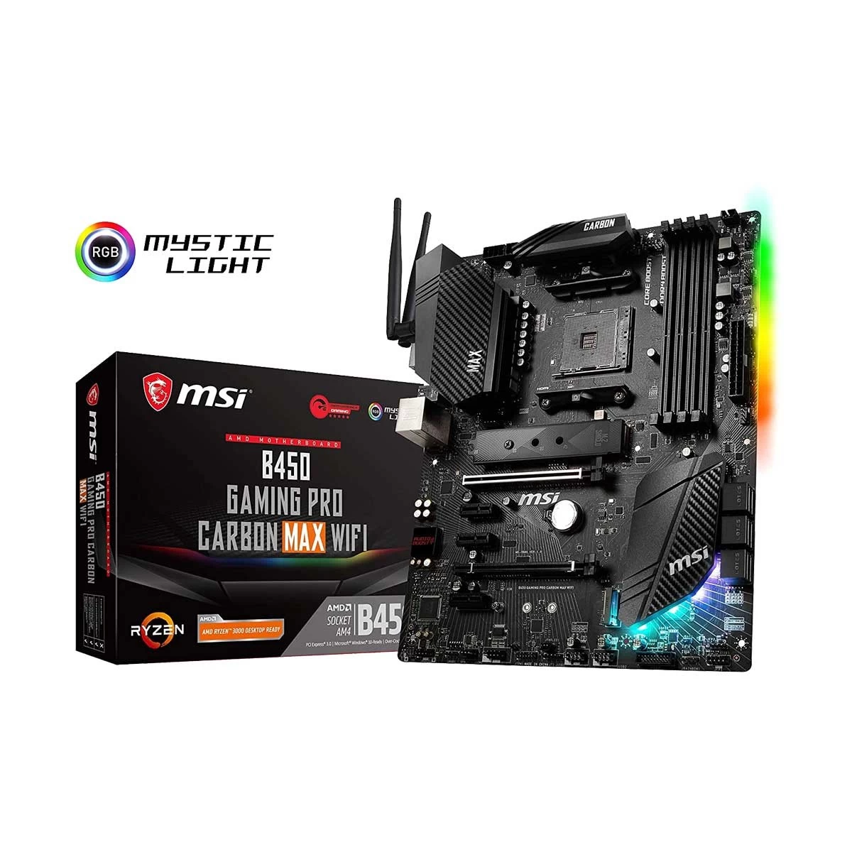 MSI B450 GAMING PRO CARBON MAX WIFI Motherboard