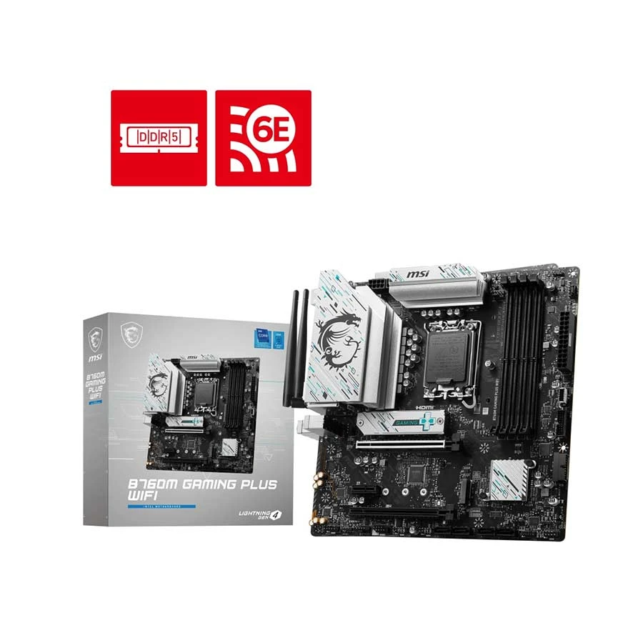 MSI B760M GAMING PLUS (Wi-Fi 6E) Motherboard