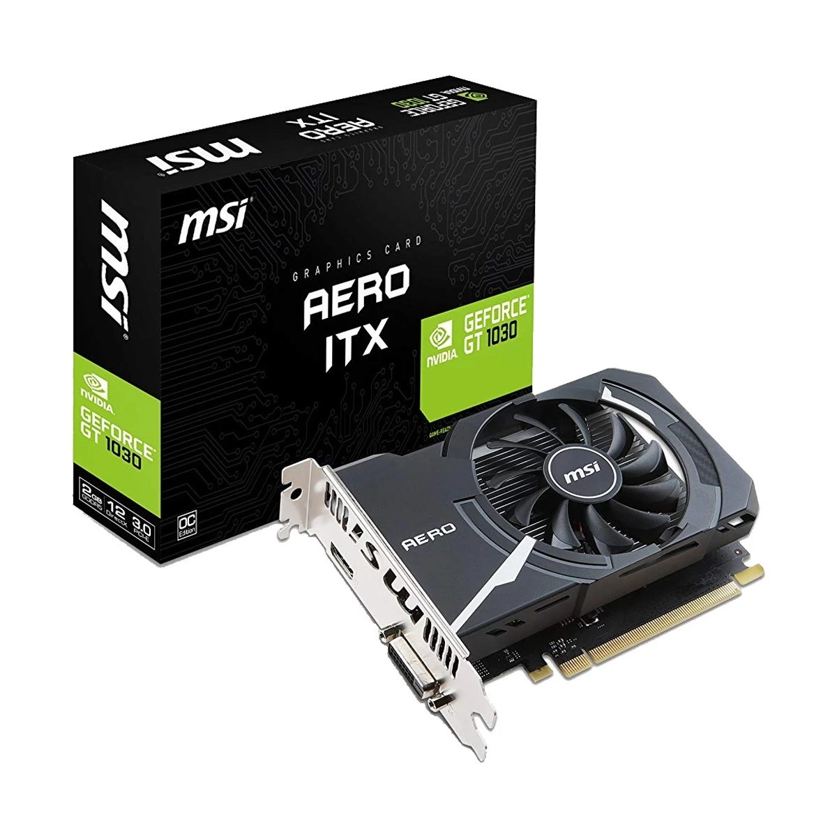 MSI GeForce GT 1030 AERO ITX 2G OC Graphics Card