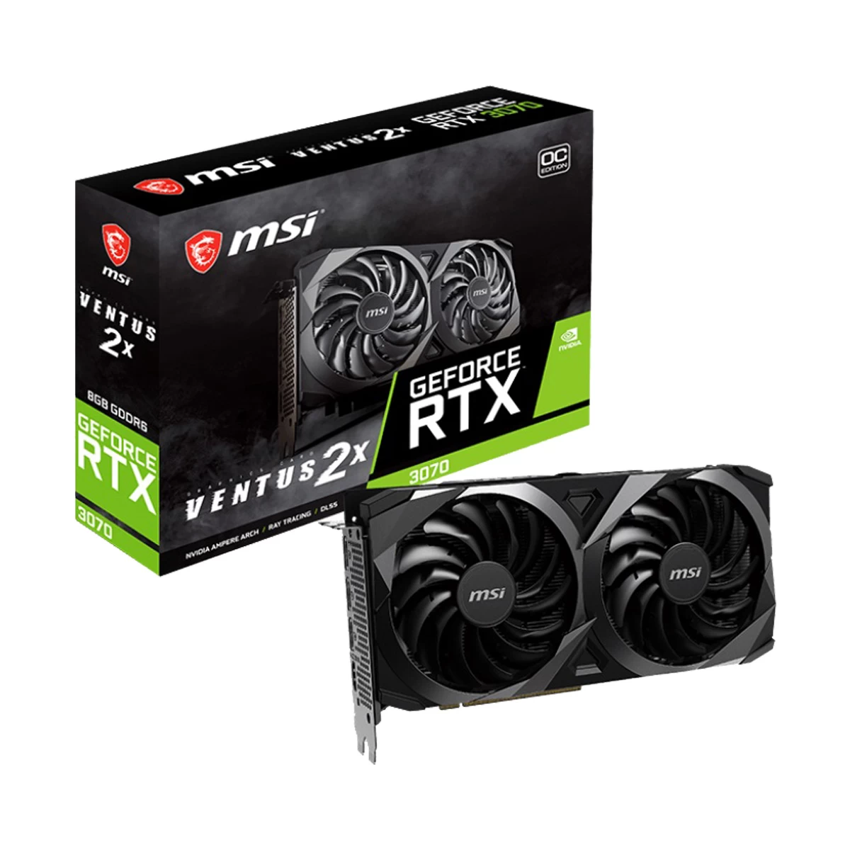 MSI GeForce RTX 3070 VENTUS 2X 8G OC LHR Graphics Card