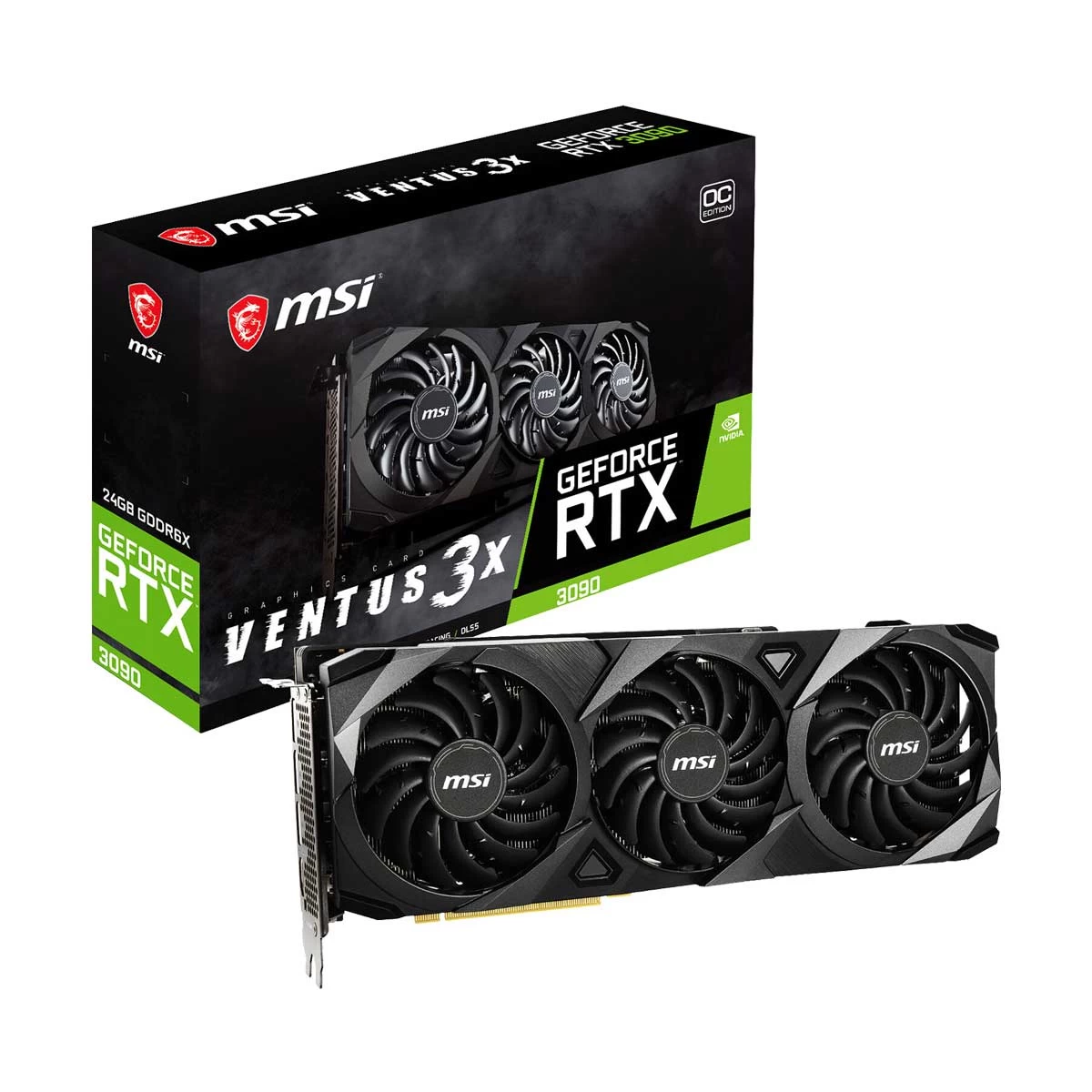 MSI GeForce RTX 3090 VENTUS 3X 24G OC Graphics Card