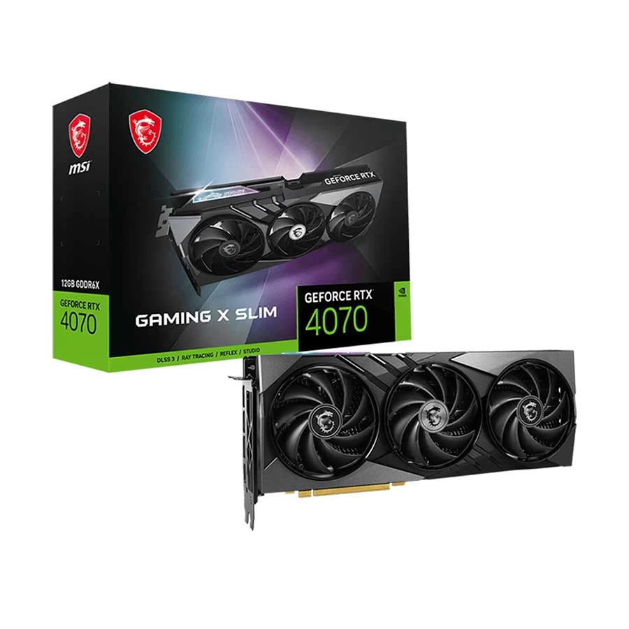 MSI GeForce RTX 4070 GAMING X SLIM 12G 12GB Graphics Card