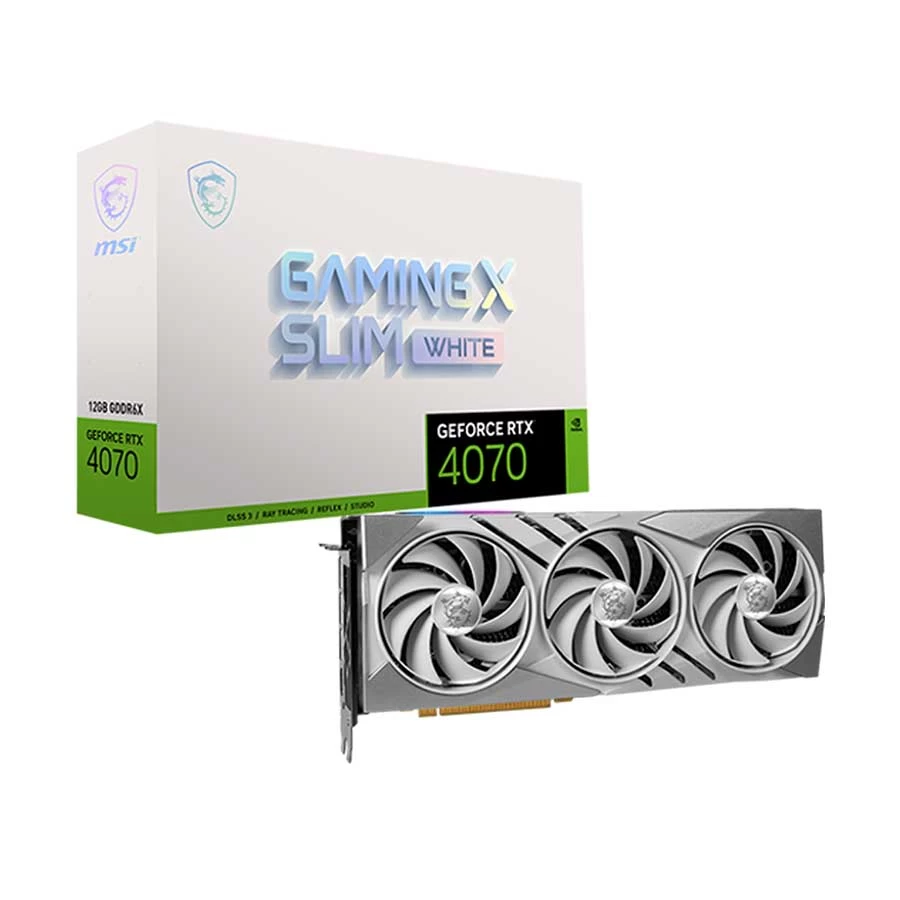 MSI GeForce RTX 4070 GAMING X SLIM WHITE 12G 12GB Graphics Card