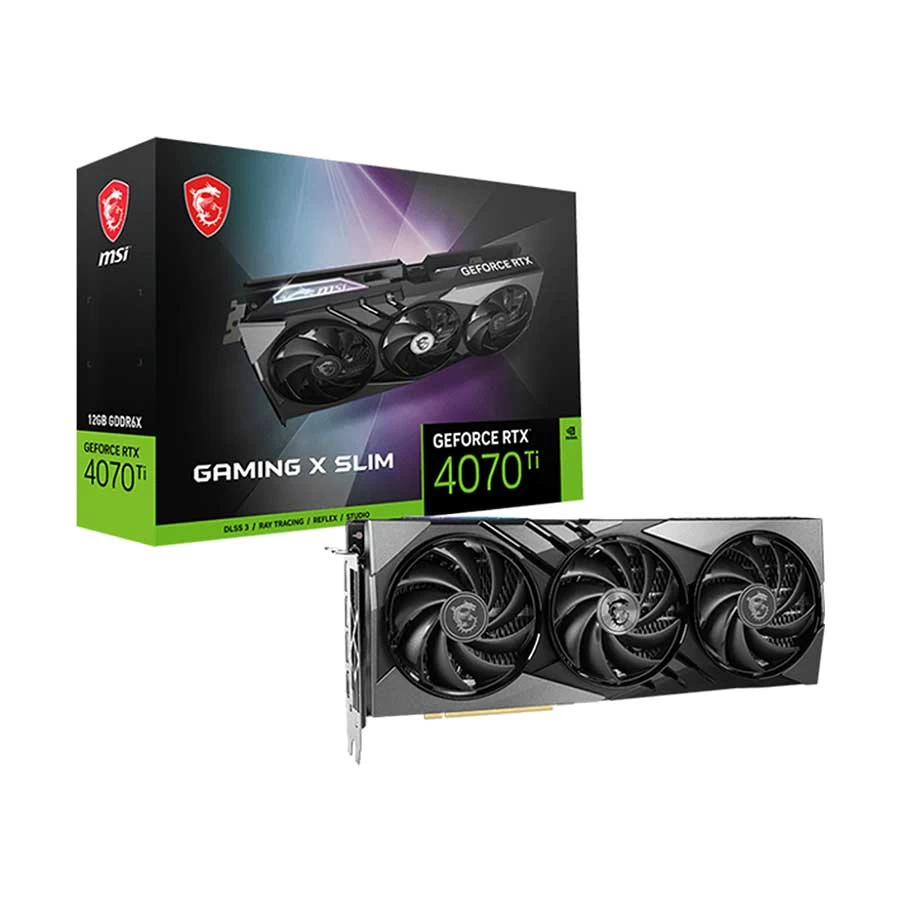 MSI GeForce RTX 4070 Ti GAMING X SLIM 12G 12GB Graphics Card