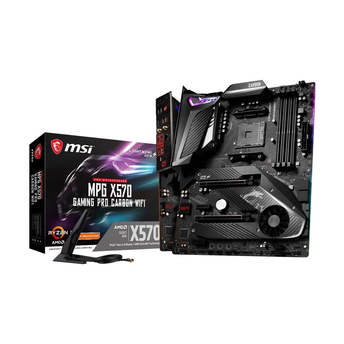 MSI MPG X570 GAMING PRO CARBON WI-FI Motherboard