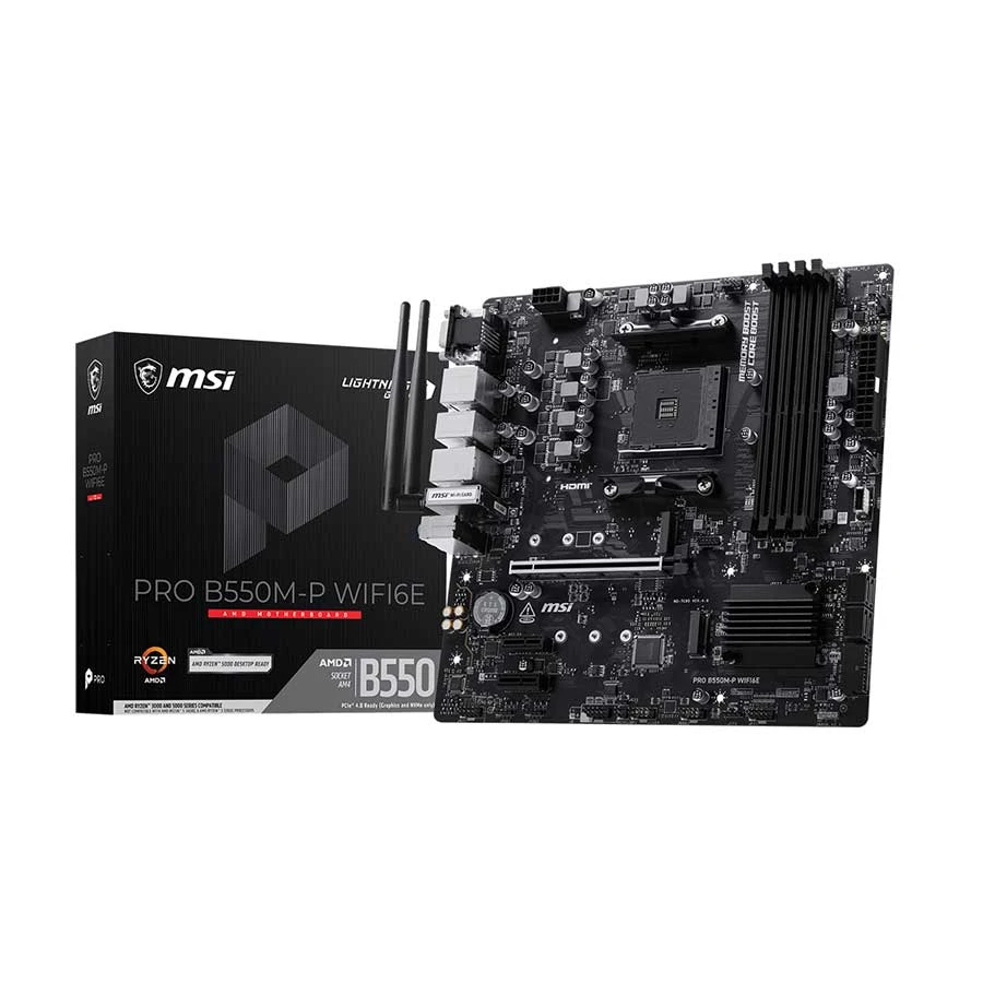 MSI PRO B550M-P (Wi-Fi 6E) Motherboard