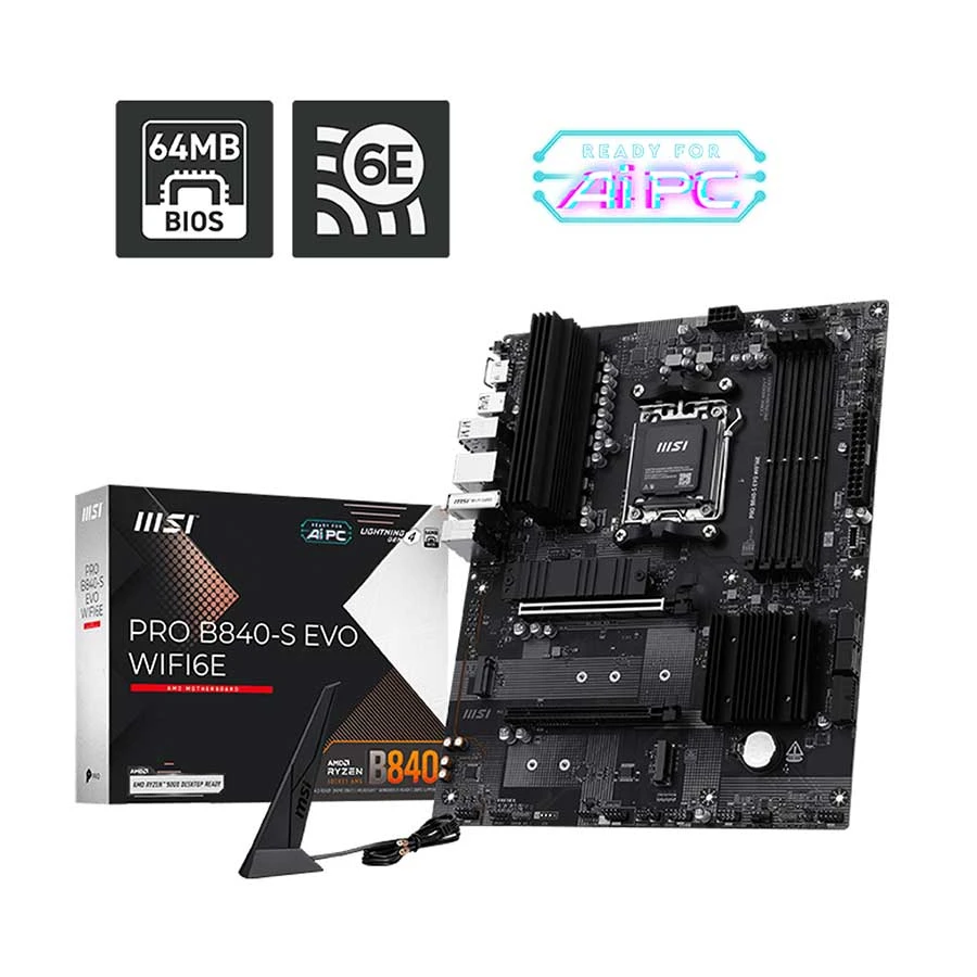 MSI PRO B840-S EVO (Wi-Fi 6E) Motherboard
