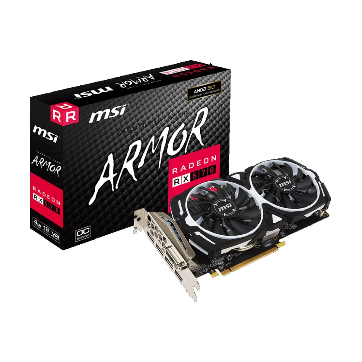 MSI Radeon RX 570 Armor OC Graphics Card