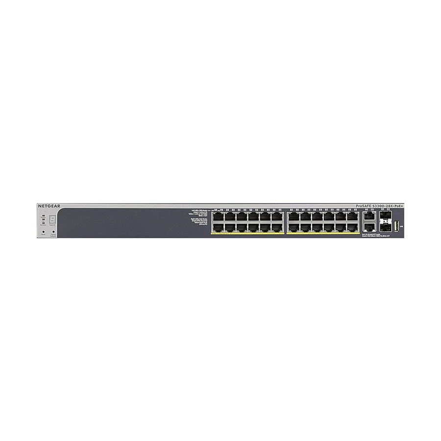 Netgear S3300-28X-PoE+ (GS728TXP) Network Switch