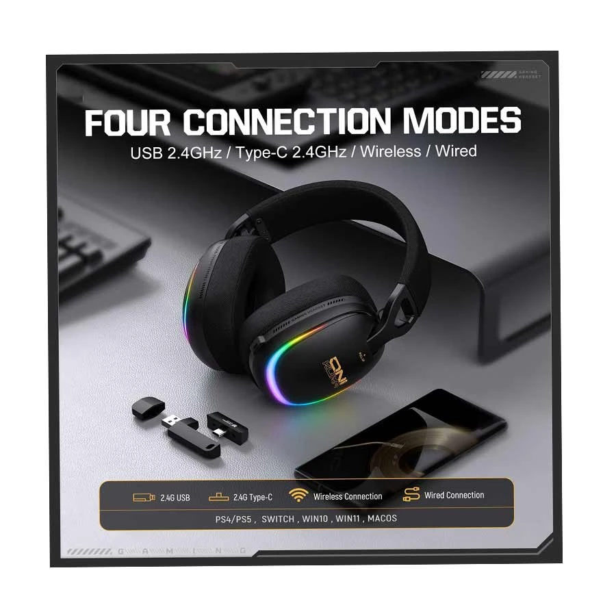 ONIKUMA Onikuma GT805 RGB Headphone in BD