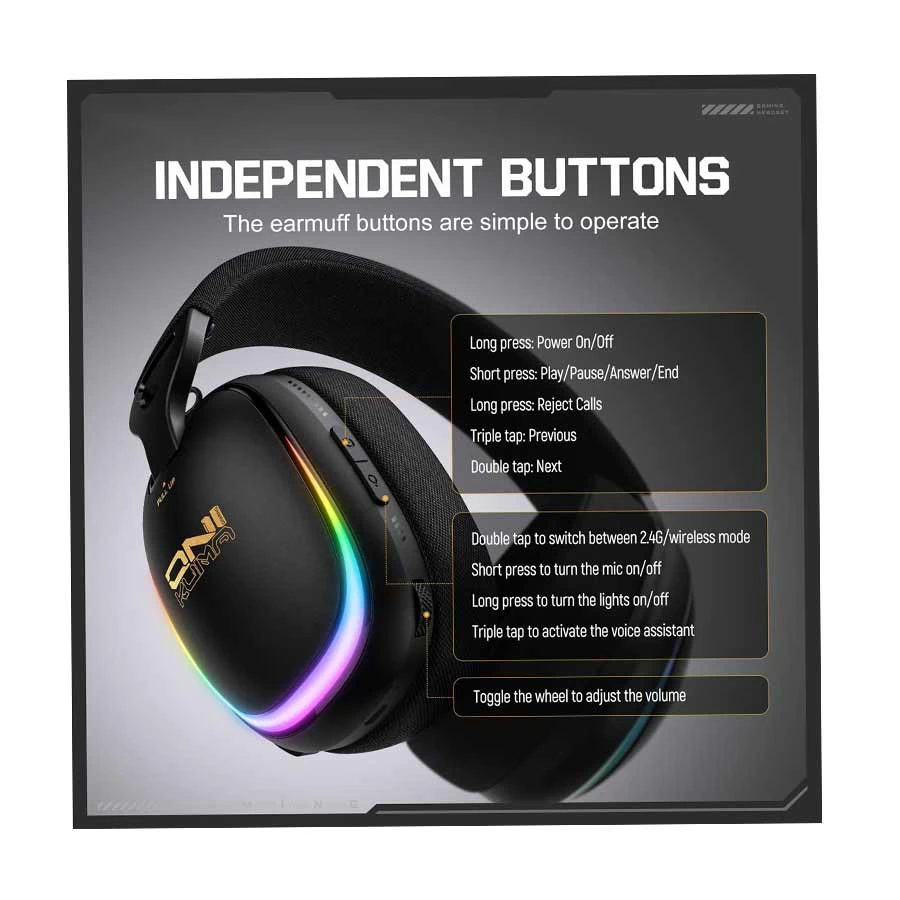 Onikuma GT805 RGB Headphone Price in BD