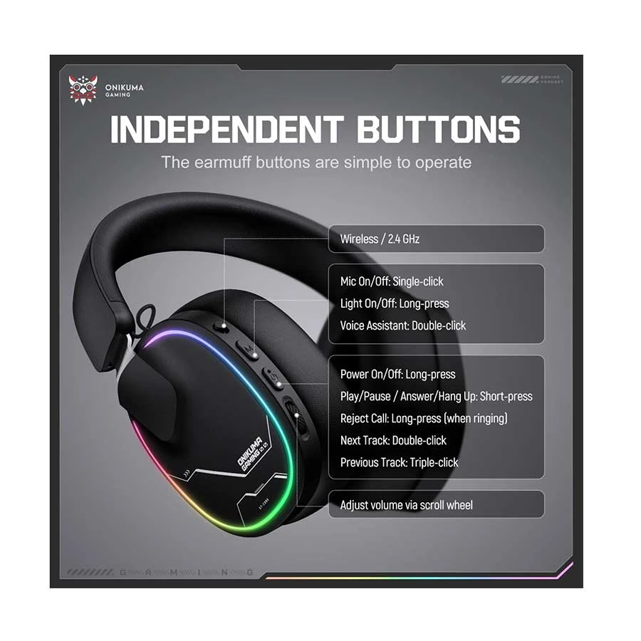 Onikuma GT836 Headphone