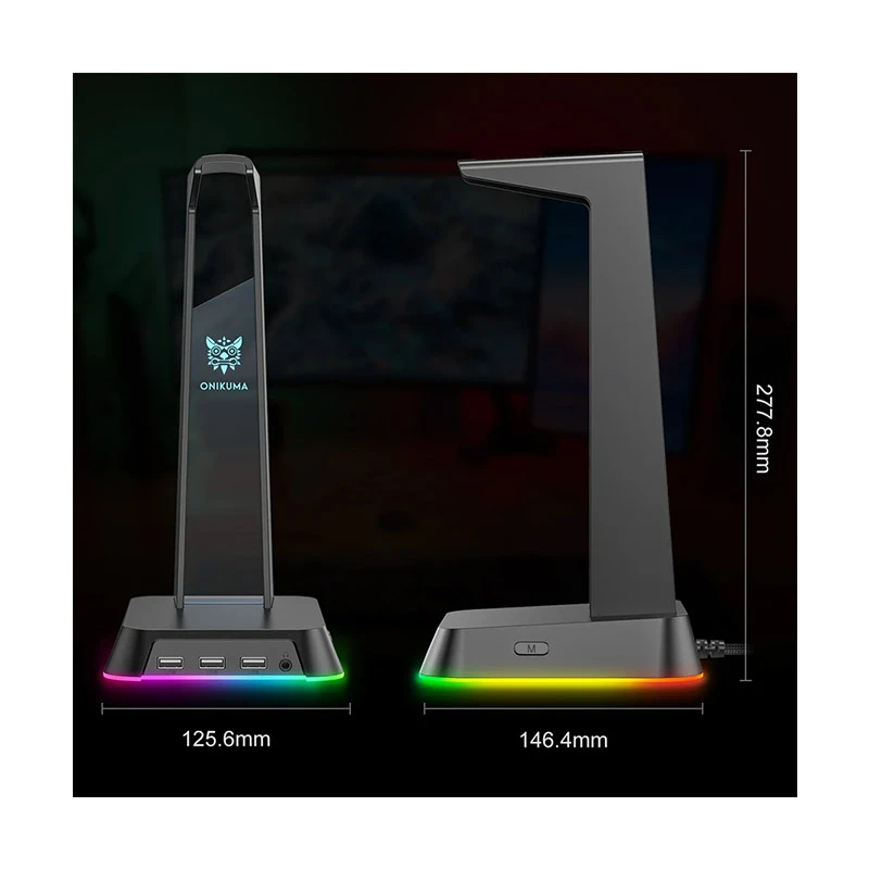 ONIKUMA ST-2 RGB Headphone Stand Price in BD