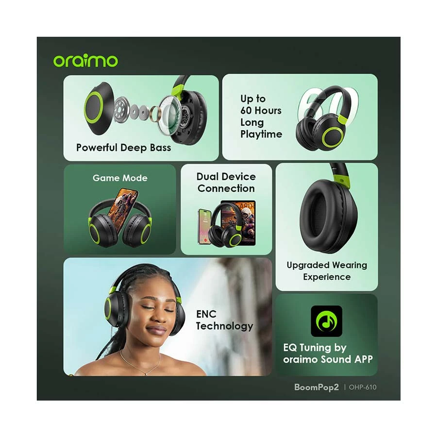 Oraimo BoomPop 2 Headphone in BD