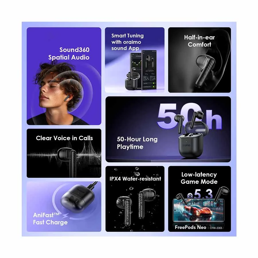 Oraimo FreePods Neo Earbuds in BD