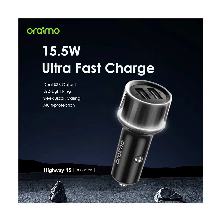 Oraimo Highway 15 Car Charger Price in Bangladesh