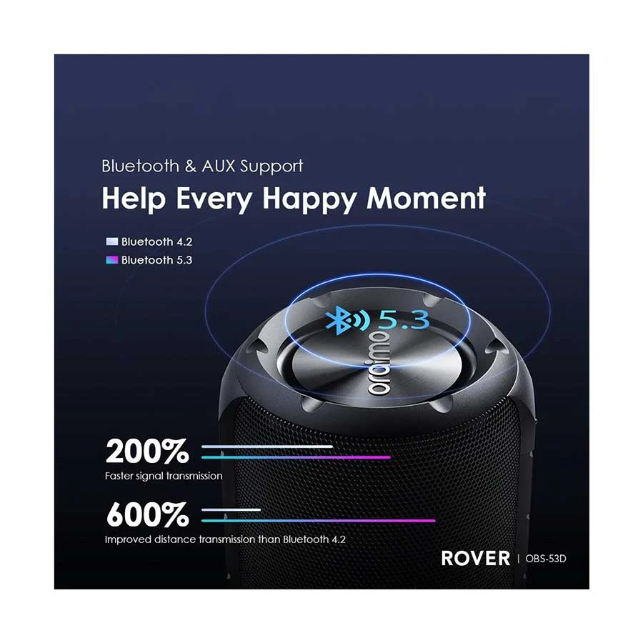 Oraimo Rover RGB Speaker specifications