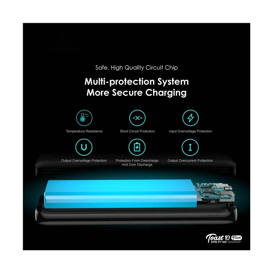 Oraimo Toast 10 Flash Power Bank specifications