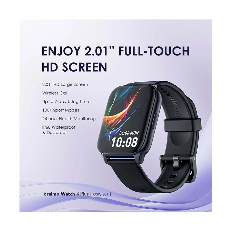 Oraimo Watch 4 Plus OSW-801 Smartwatch in BD