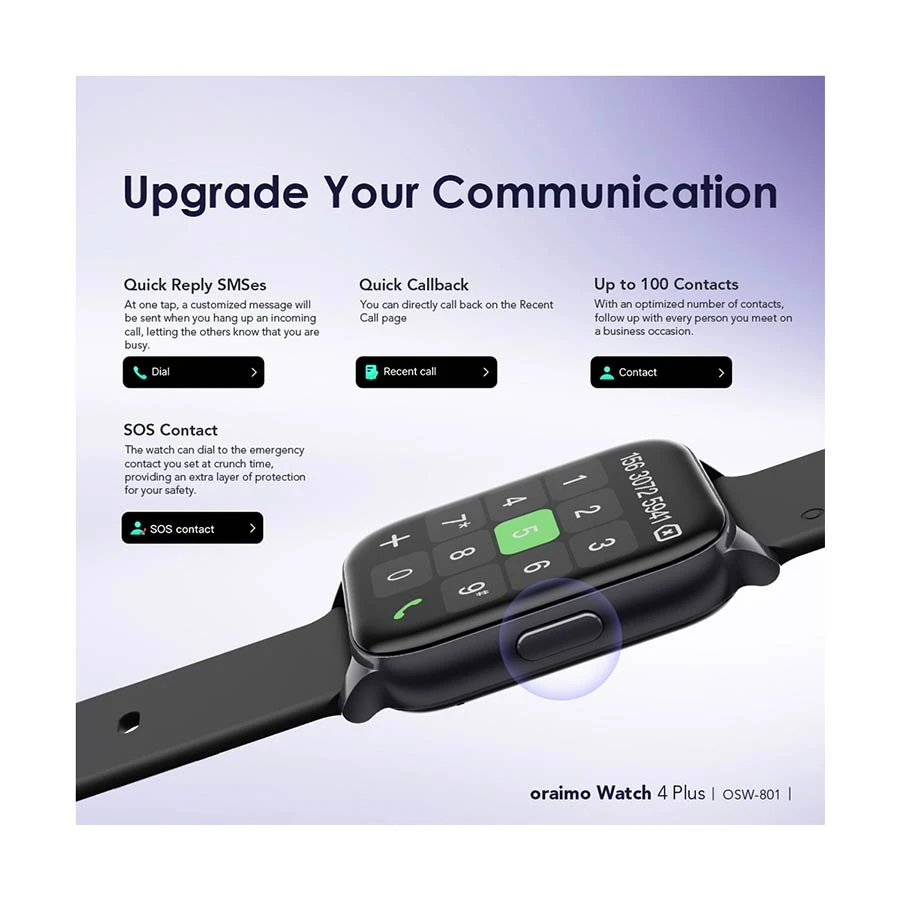 Oraimo Watch 4 Plus OSW-801 Smartwatch Price in BD