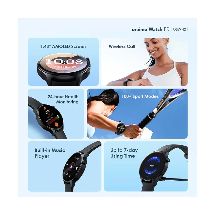 Oraimo Watch ER OSW-42 Smartwatch in BD