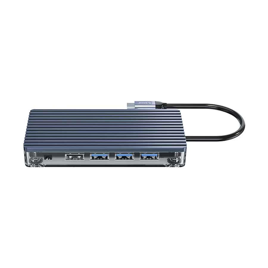 ORICO Type-C Male to HDMI, VGA, Quad USB, Type-C, LAN, Audio, TF & SD Female Cable / Converter / HUB
