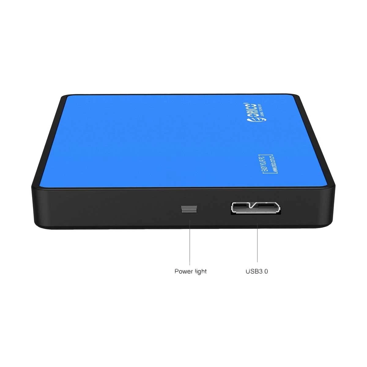 ORICO 2.5 inch USB3.0 Blue Hard Drive Enclosure HDD and SSD Case