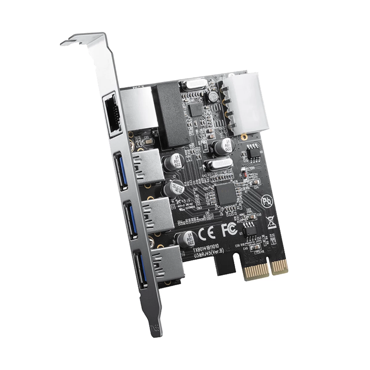 Orico ORICO 3 Port USB 3.0 & 1 LAN PCI-E Casing Accessories