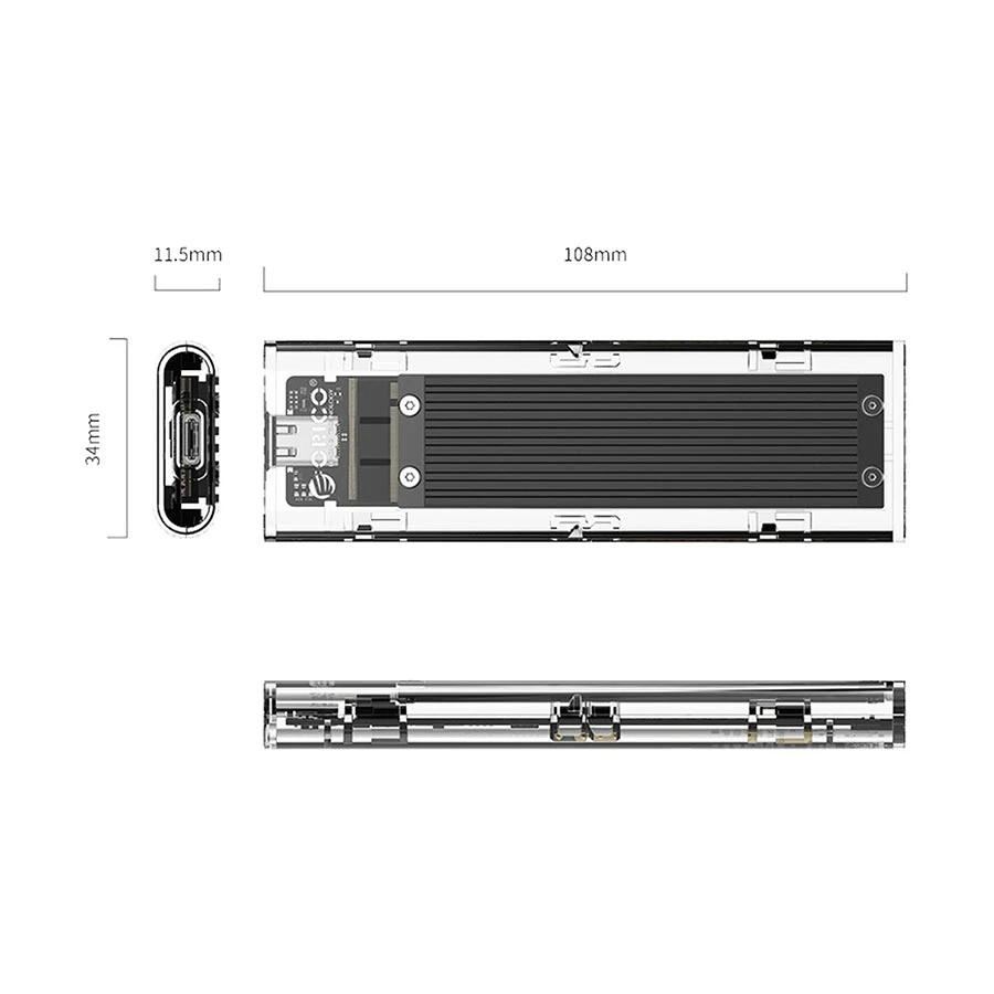 ORICO Orico TCM2-C3-BK-BP-HW HDD and SSD Case in BD
