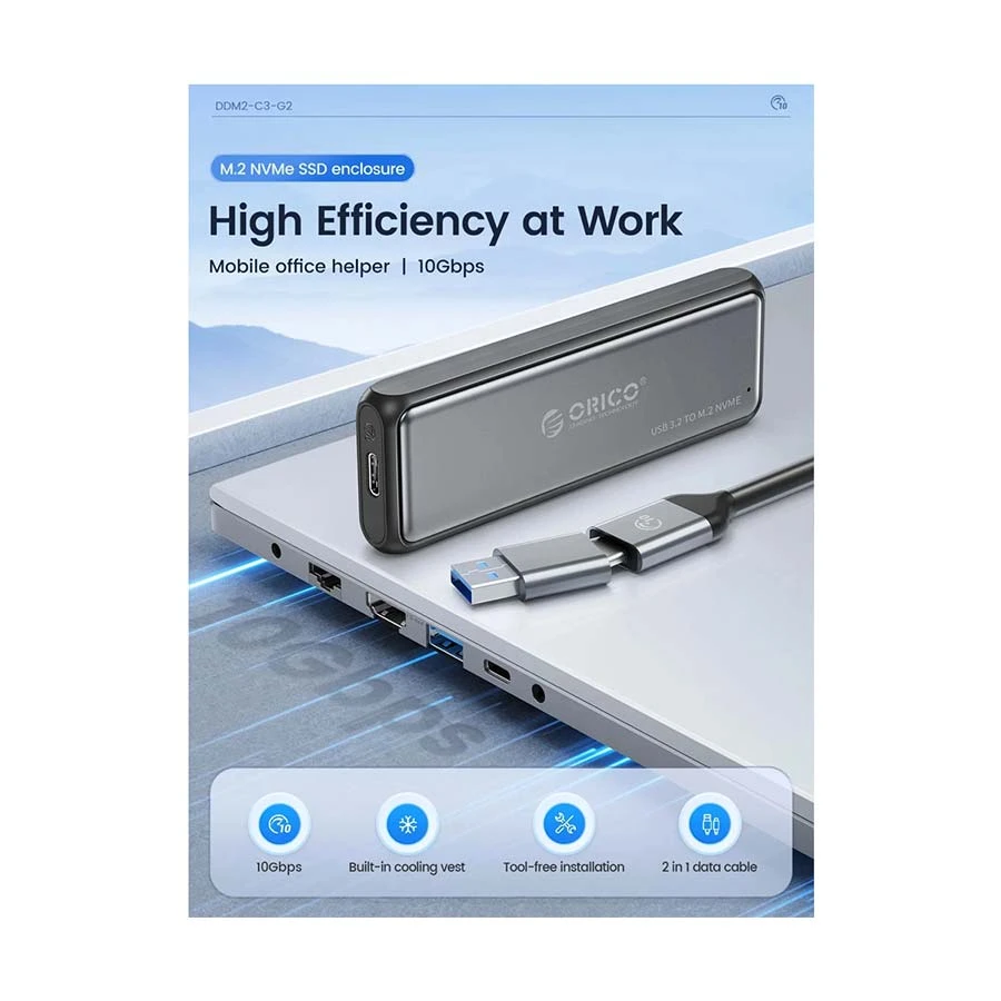 ORICO Orico DDM2-C3-G2 HDD and SSD Case Price in Bangladesh