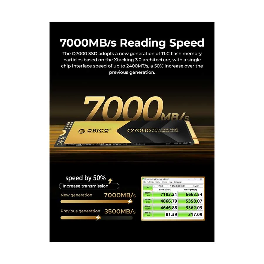 Orico O7000 1TB Internal SSD in BD