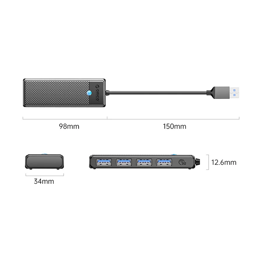 Orico PW Series USB Male to Quad Female Cable / Converter / HUB Price in Bangladesh