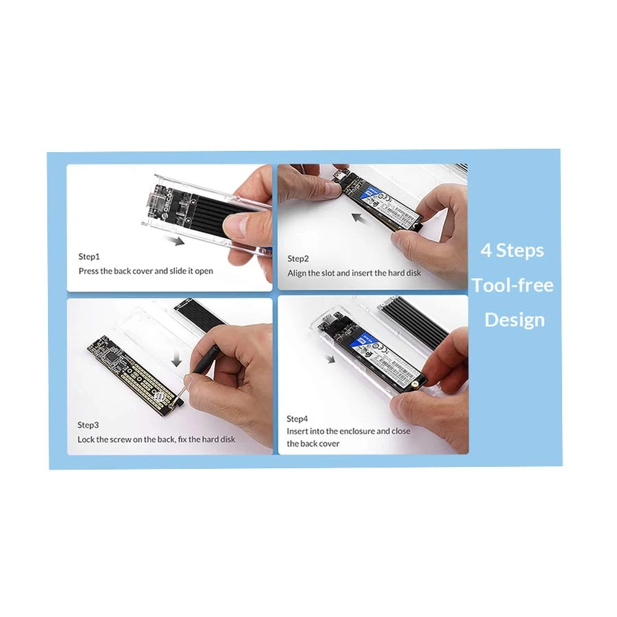 ORICO TCM2-C3 HDD and SSD Case specifications