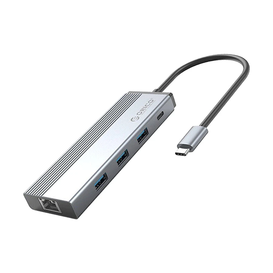 ORICO Type-C Male to Tri USB, LAN & Type-C (PD) Female Type-C Converter