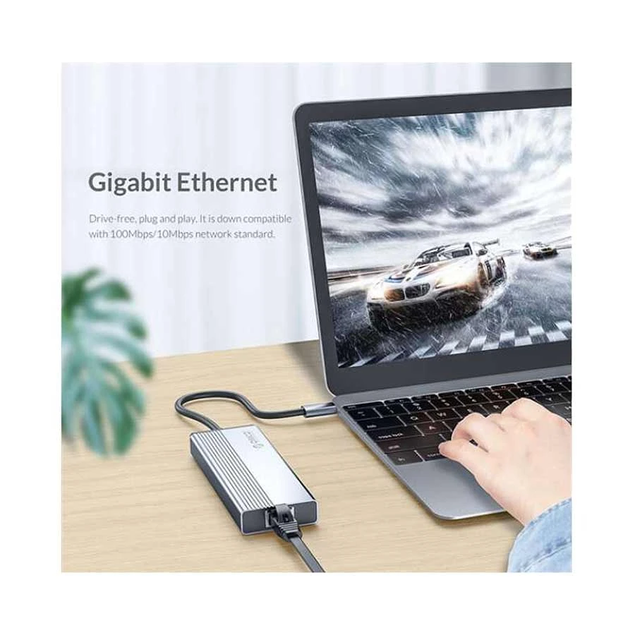Orico ORICO Type-C Male to Tri USB, LAN & (PD) Female Type-C Converter Best Price
