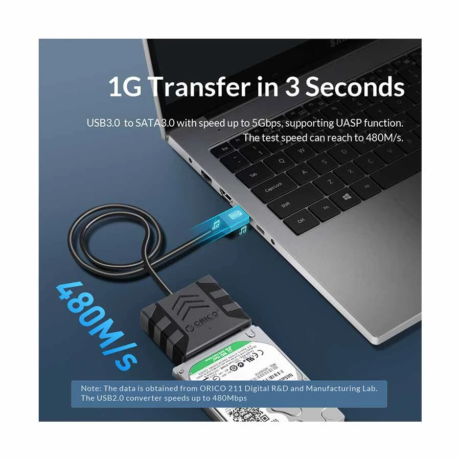 Orico USB Male to SATA Male Cable / Converter / HUB Price in BD