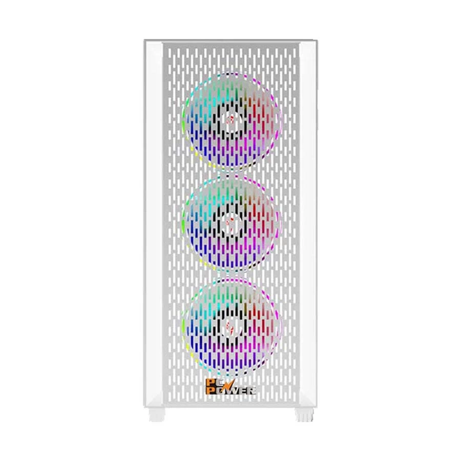 Pc Power PC Flow White Mesh Casing