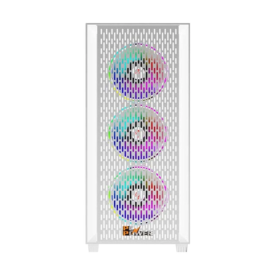 Pc Power PC Flow White Mesh Casing