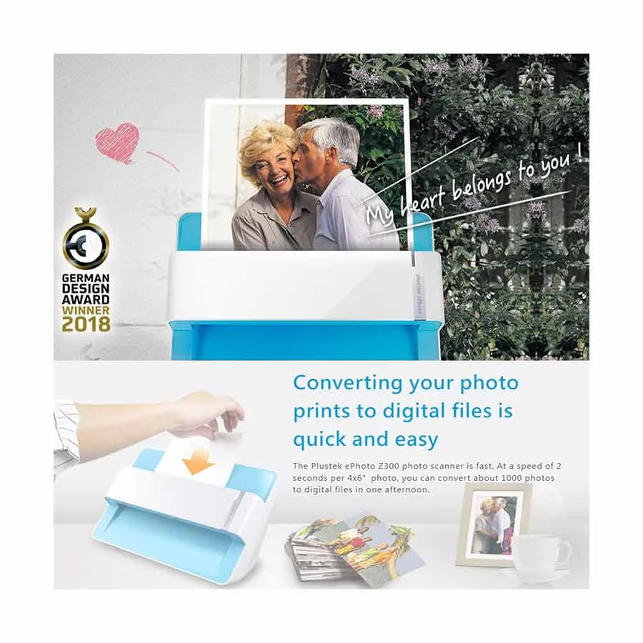 Plustek ePhoto Z300 Flatbed Scanner specifications