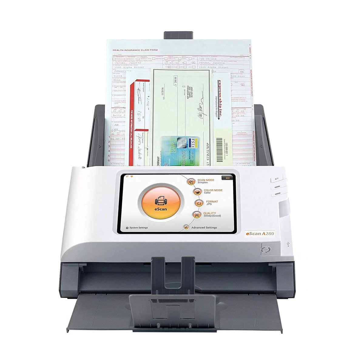Plustek eScan A280 Essential Sheetfed and Flatbed Scanner in BD