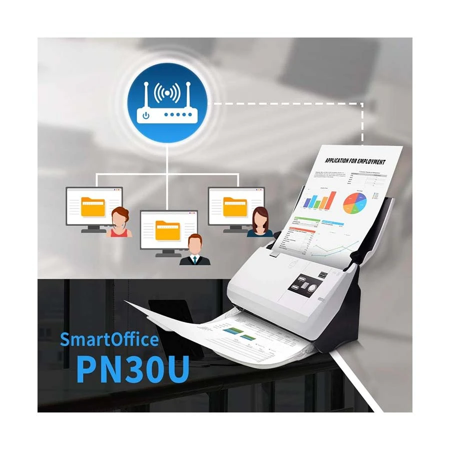 Plustek SmartOffice PN30U Sheetfed and Flatbed Scanner Price in BD