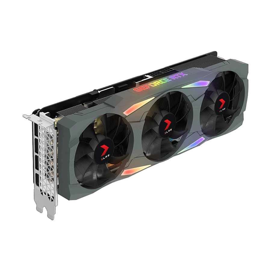 Pny PNY GeForce RTX 3080 XLR8 Gaming UPRISING EPIC-X RGB Triple Fan LHR Graphics Card in BD