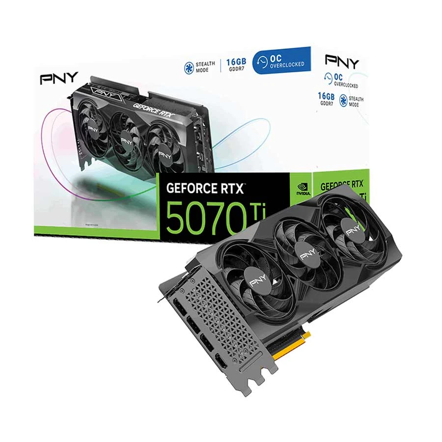 PNY GeForce RTX 5070 Ti Triple Fan Graphics Card