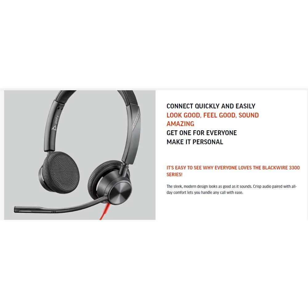 Polycom Poly Blackwire C3320 Headphone Price in Bangladesh