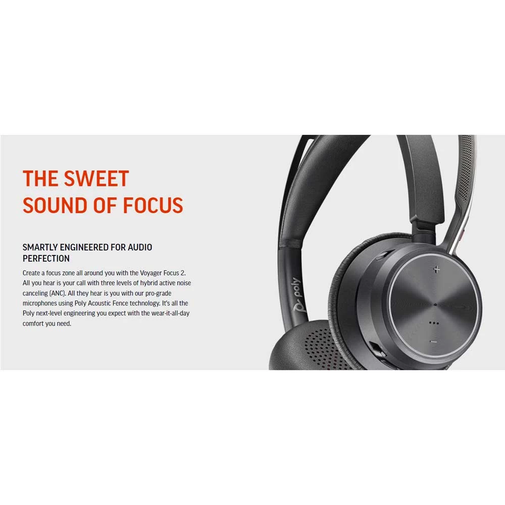 Polycom Poly Voyager FOCUS 2 UC Headphone in BD