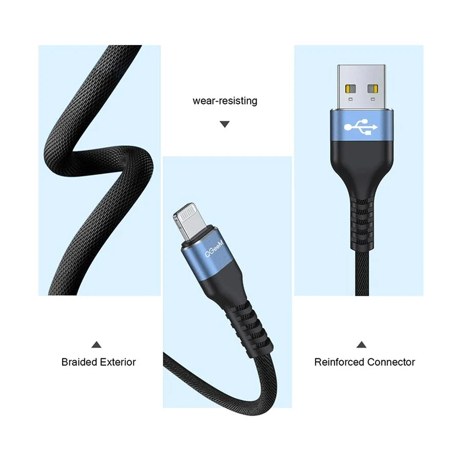 QGeeM Qgeem USB Male to Lightning USB Cable Price in Bangladesh